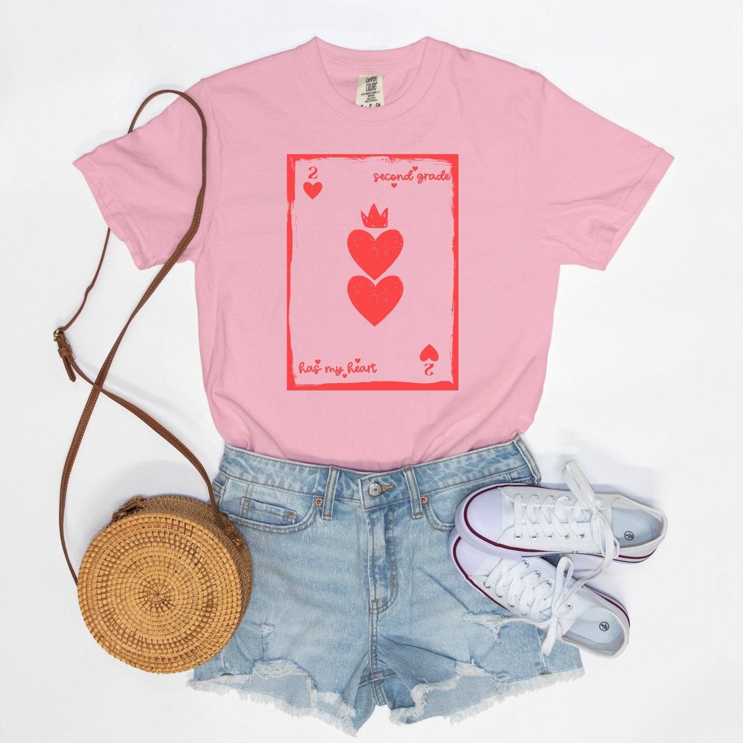 Second Grade Playing Card Tee