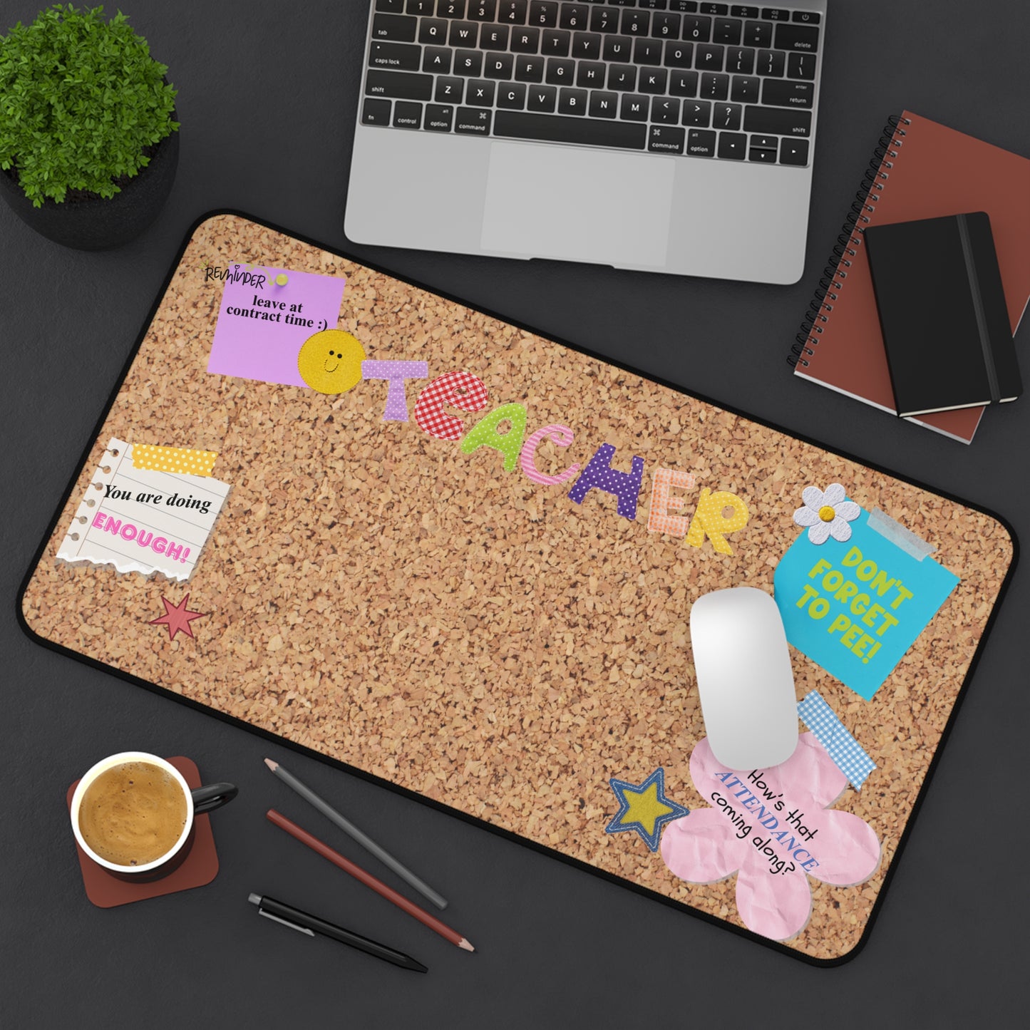 Teacher Bulletin Board Desk Mat. 12 x 22