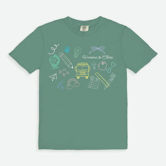 Welcome To Class Chalkboard Tee