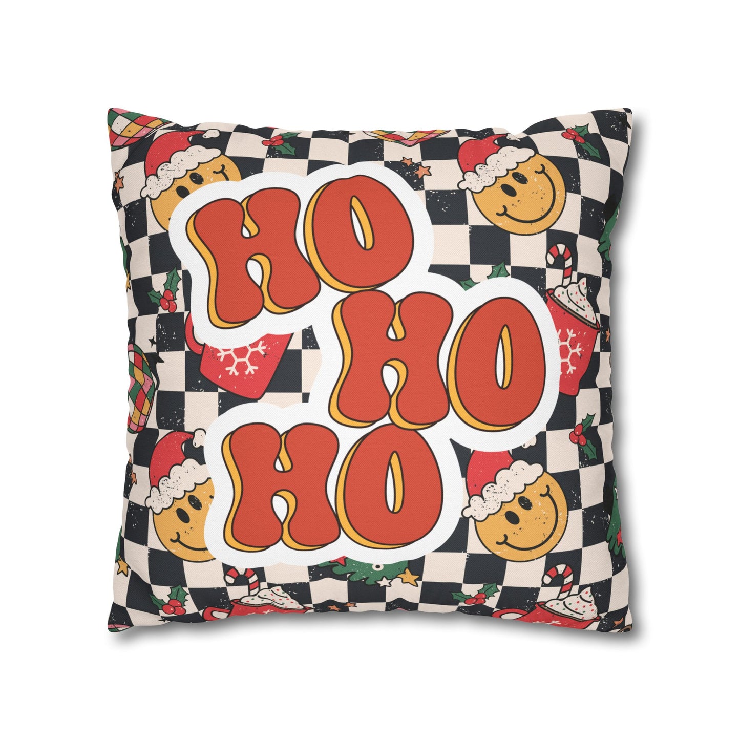 Holly Jolly/Ho Ho Ho Pillow Cover