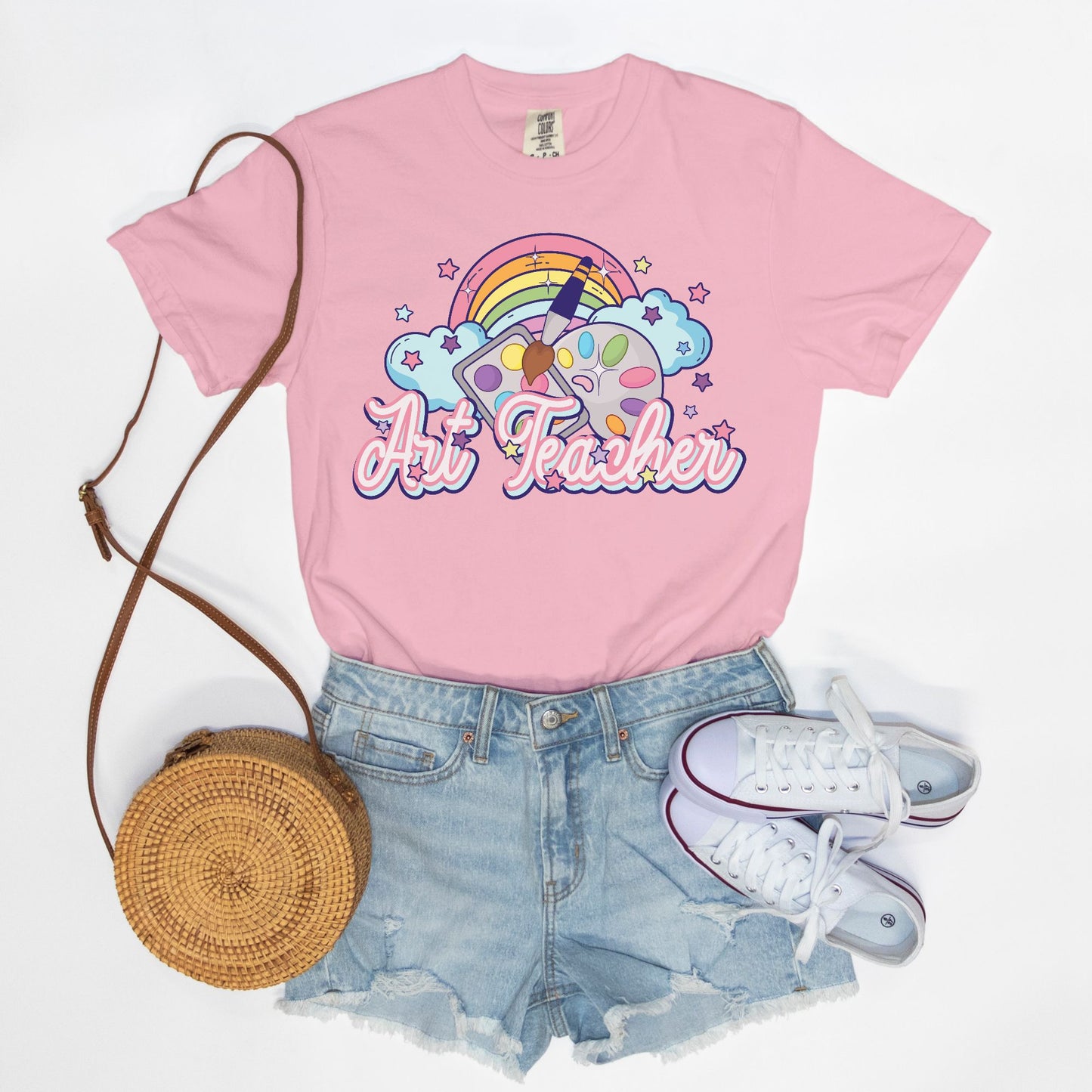 Art Teacher Rainbow Tee