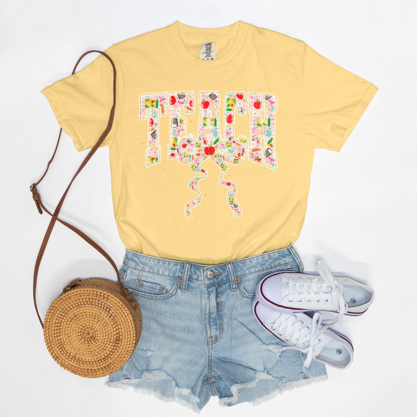 School Supplies Teach Coquette Tee