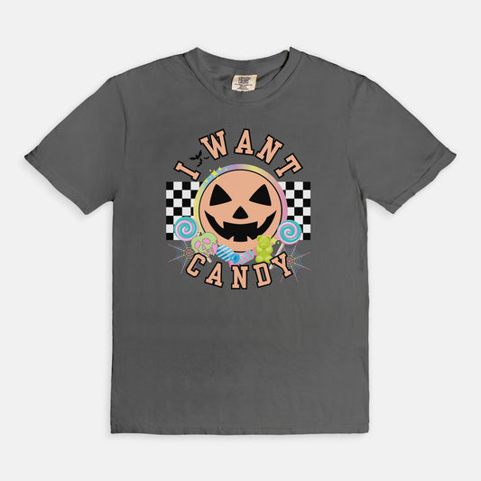 I Want Candy Jack-o-Lantern Tee