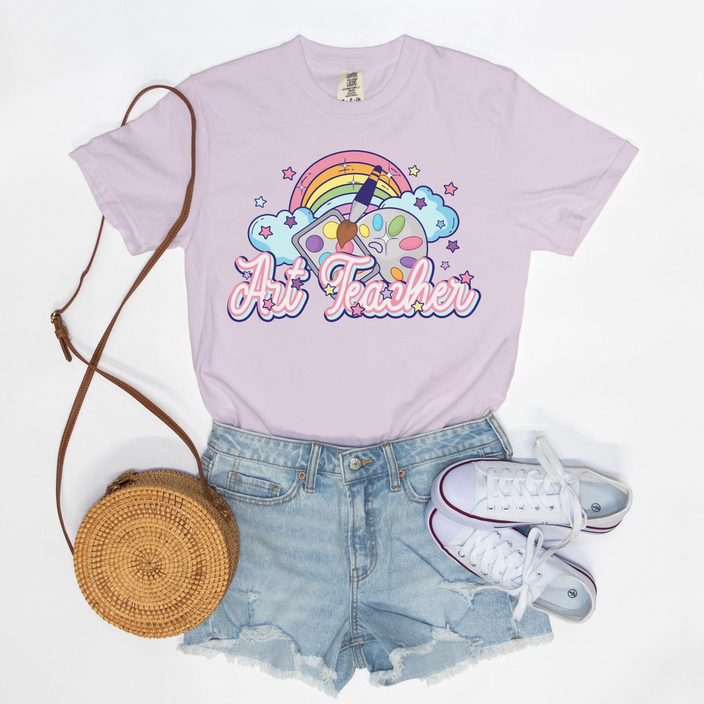 Art Teacher Rainbow Tee