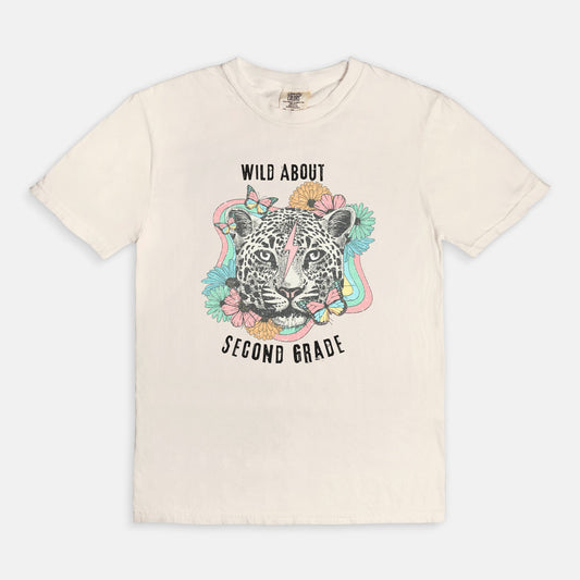 Wild About Second Grade Tee