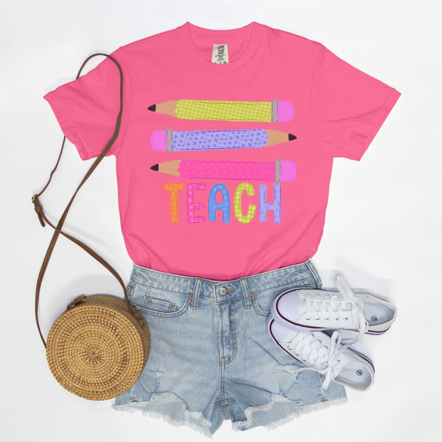 Funky Pencil Teach Tee