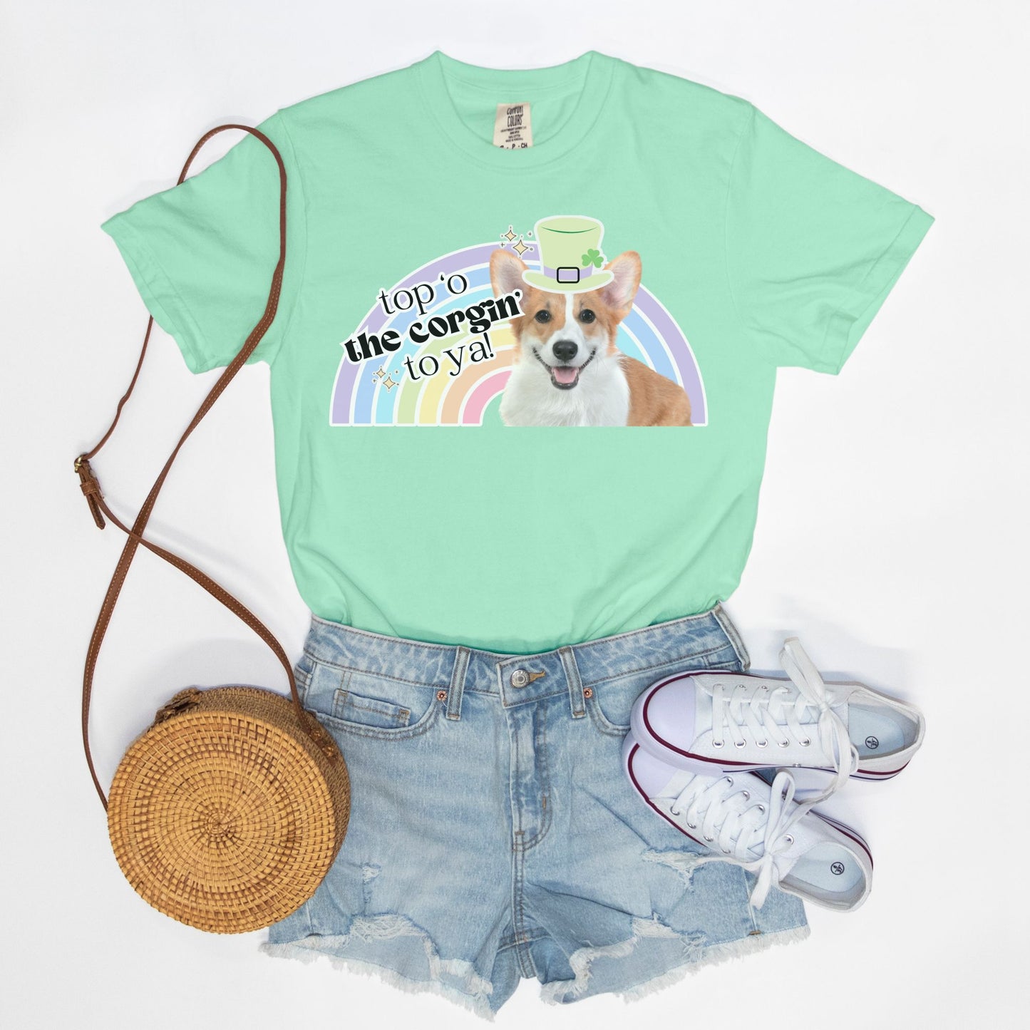 Corgi St. Patrick's Day Tee