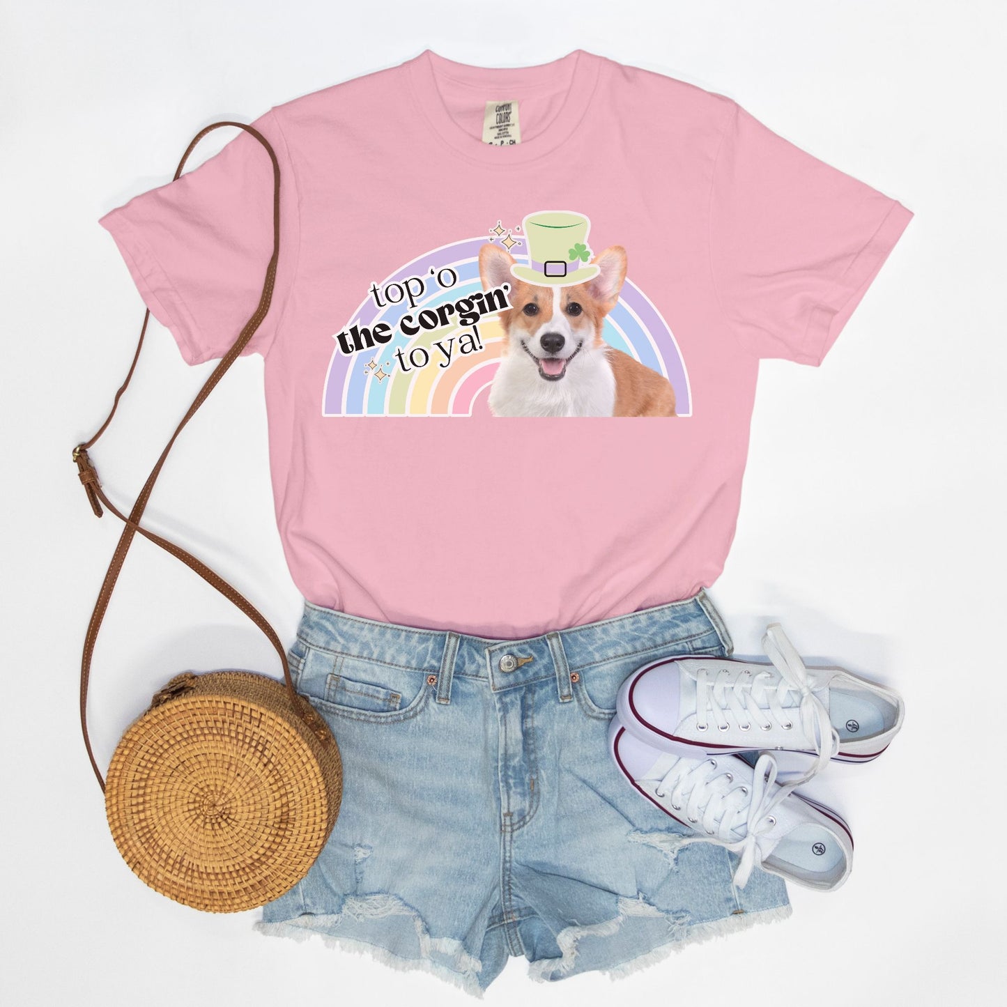 Corgi St. Patrick's Day Tee