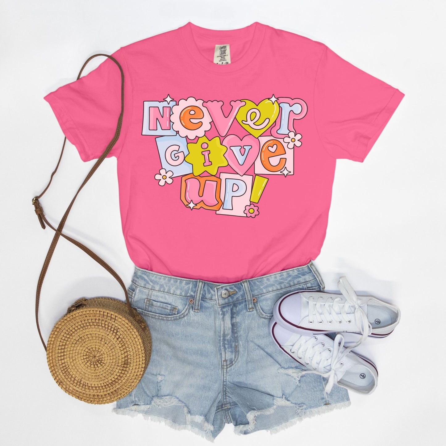 Never Give Up Ransom Tee