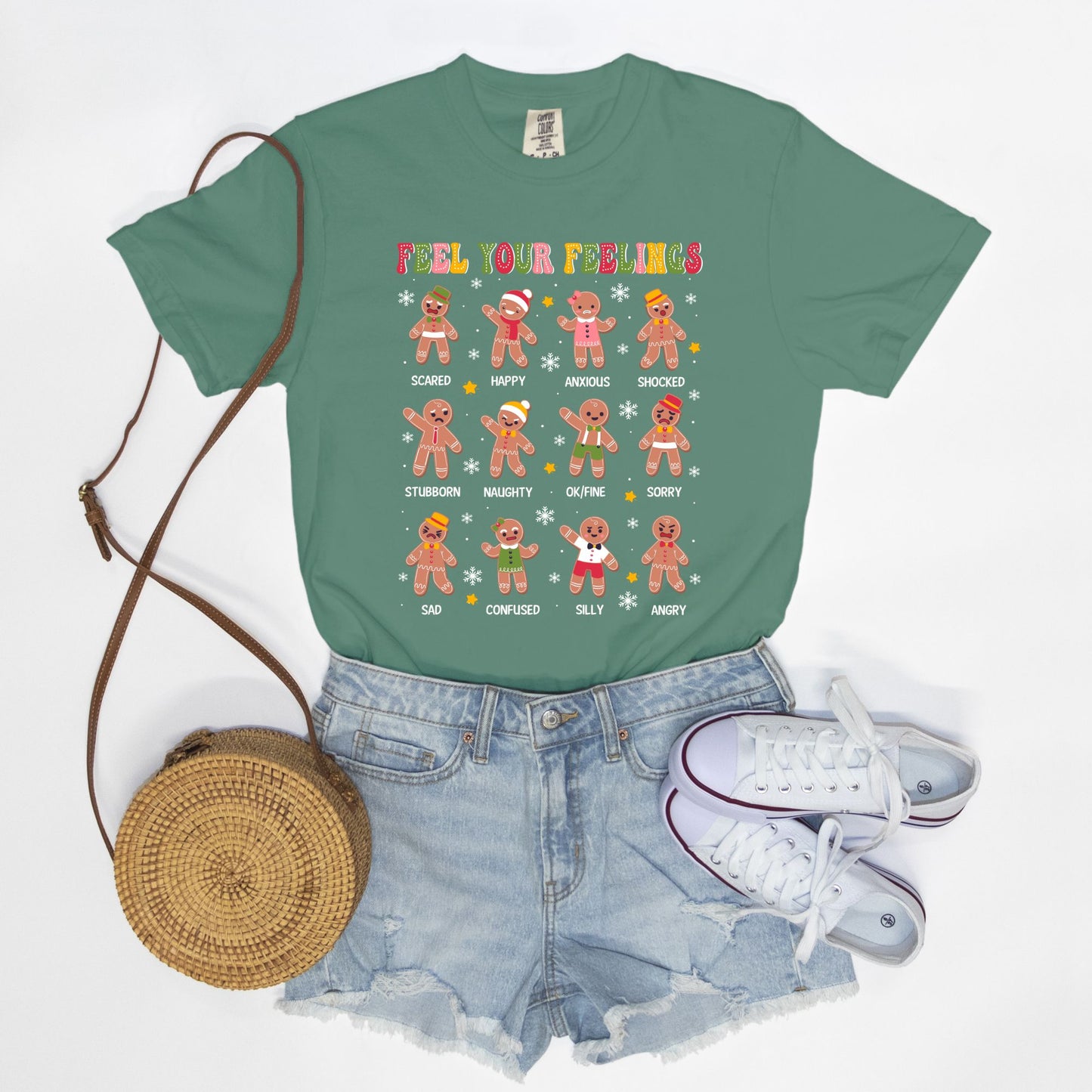 Feel Your Feelings Gingerbread Tee