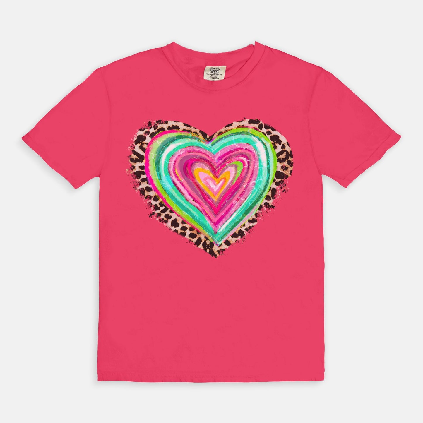 Leopard Heart Tee