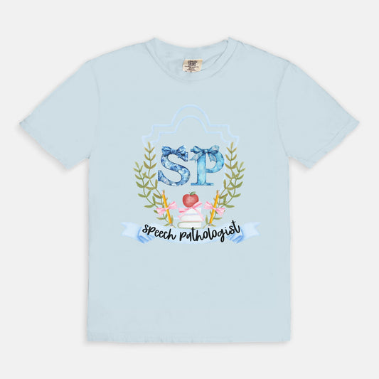 Speech Pathologist Blue Coile Tee