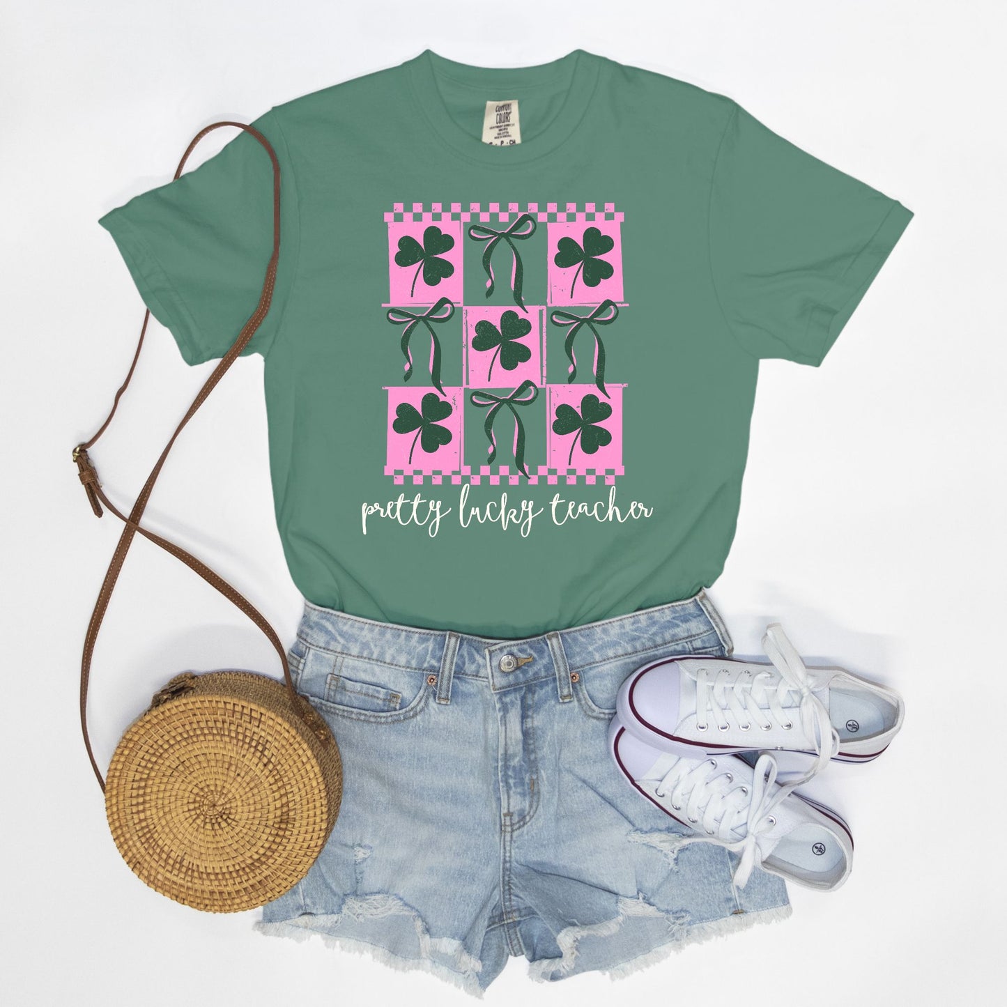 Pretty Lucky Teacher Tee