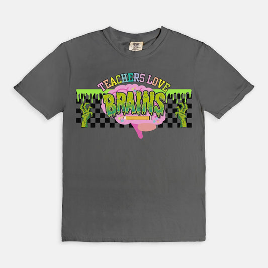 Teachers Love Brains Tee