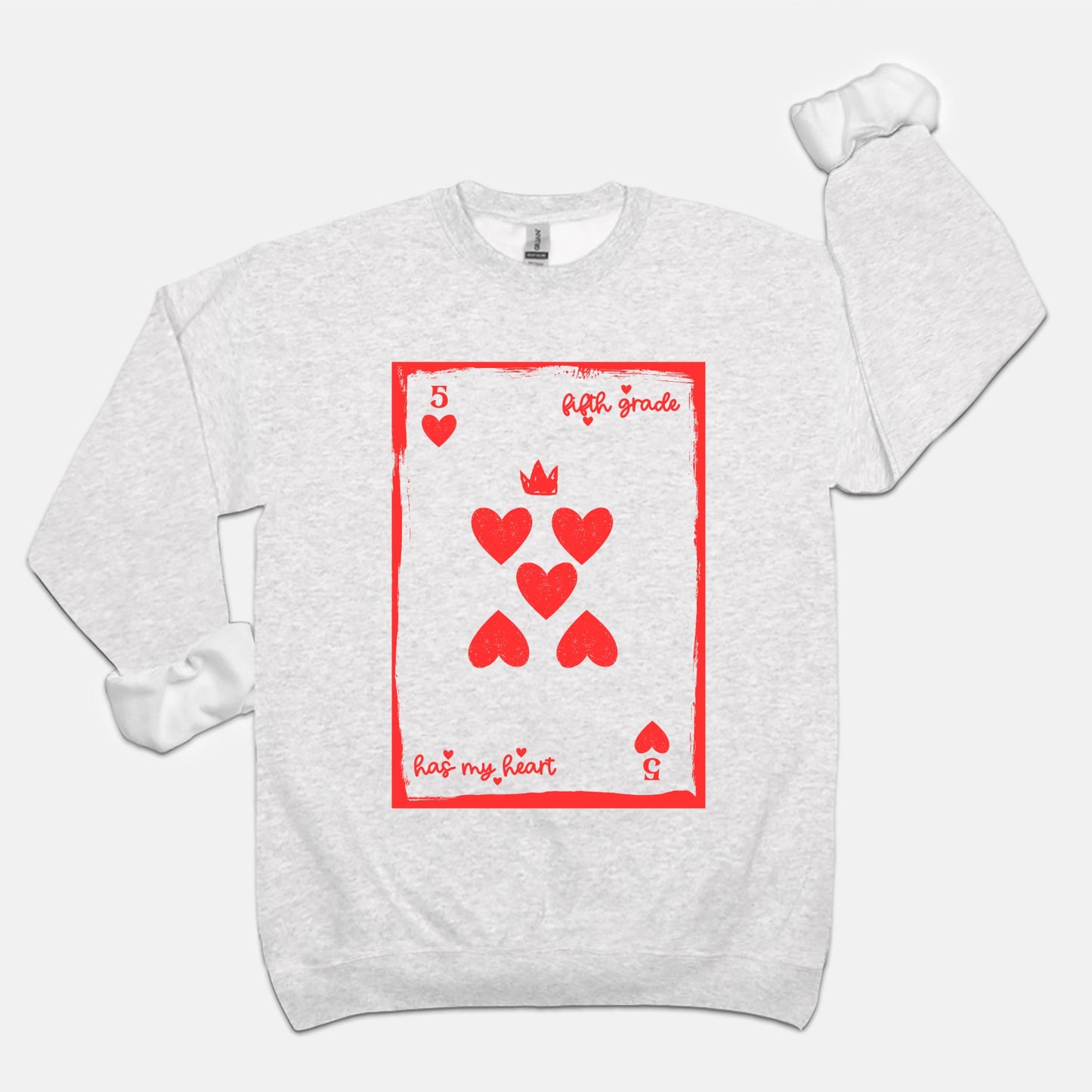 Fifth Grade Playing Card Sweatshirt