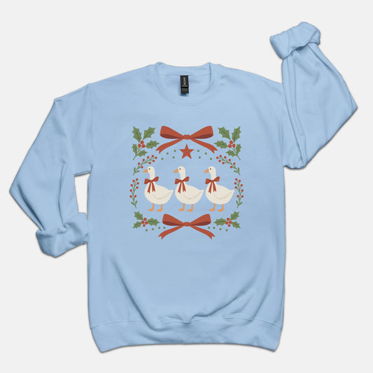 Christmas Goose Crewneck Sweatshirt