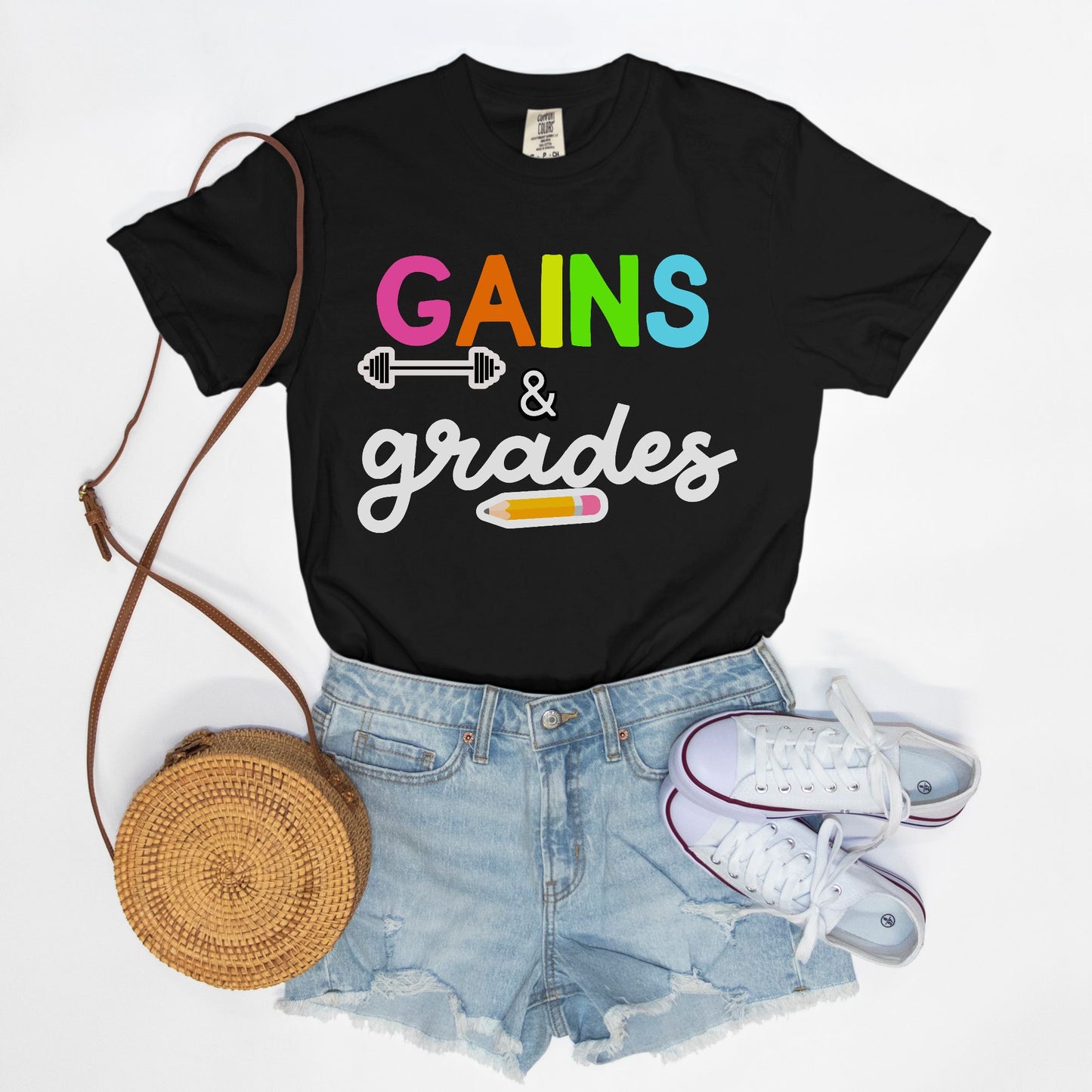 Gains and Grades Tee