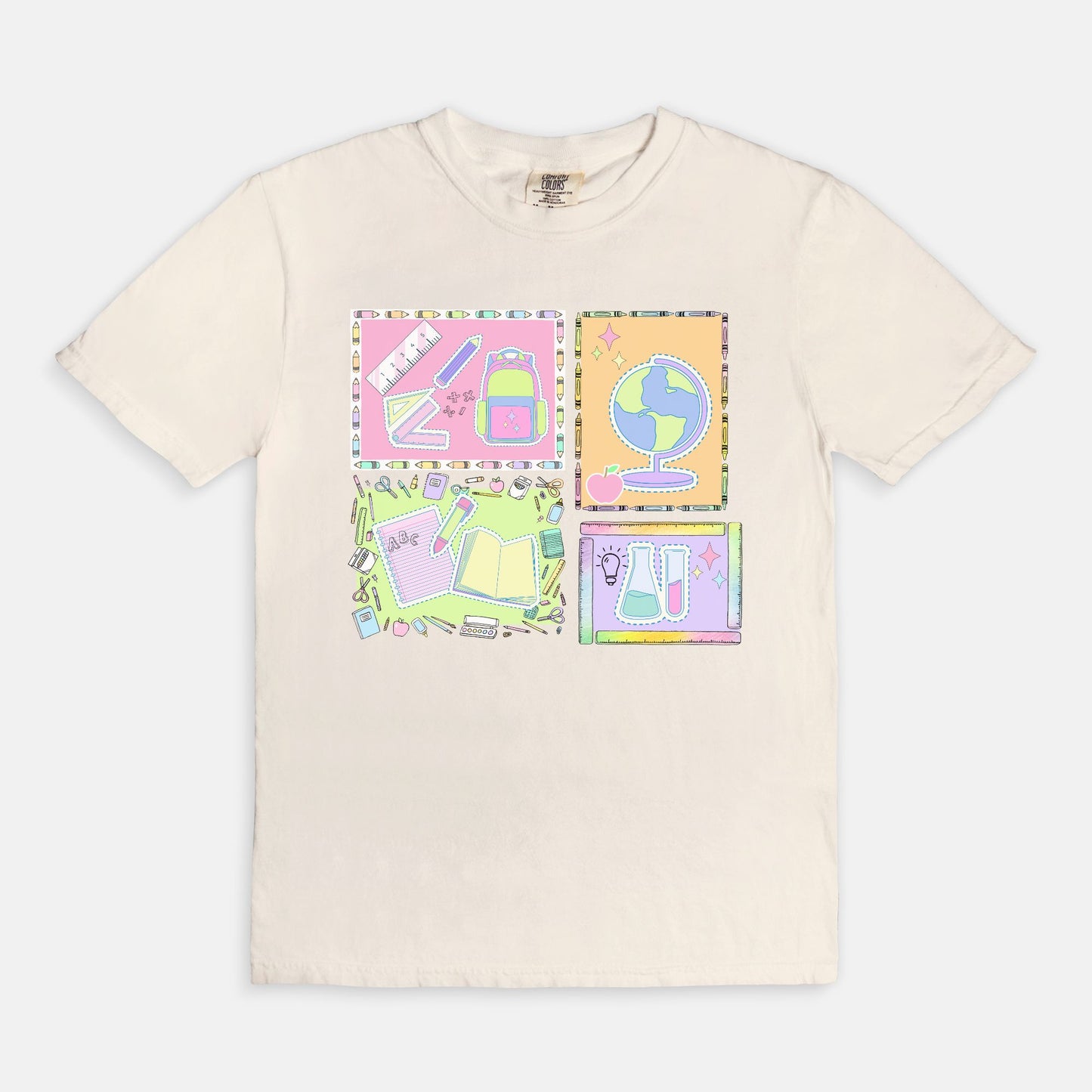 School Subjects Collage Tee