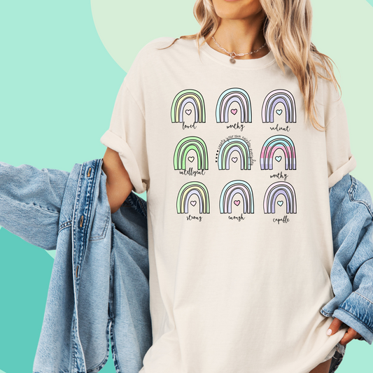 Rainbow Affirmation Tee