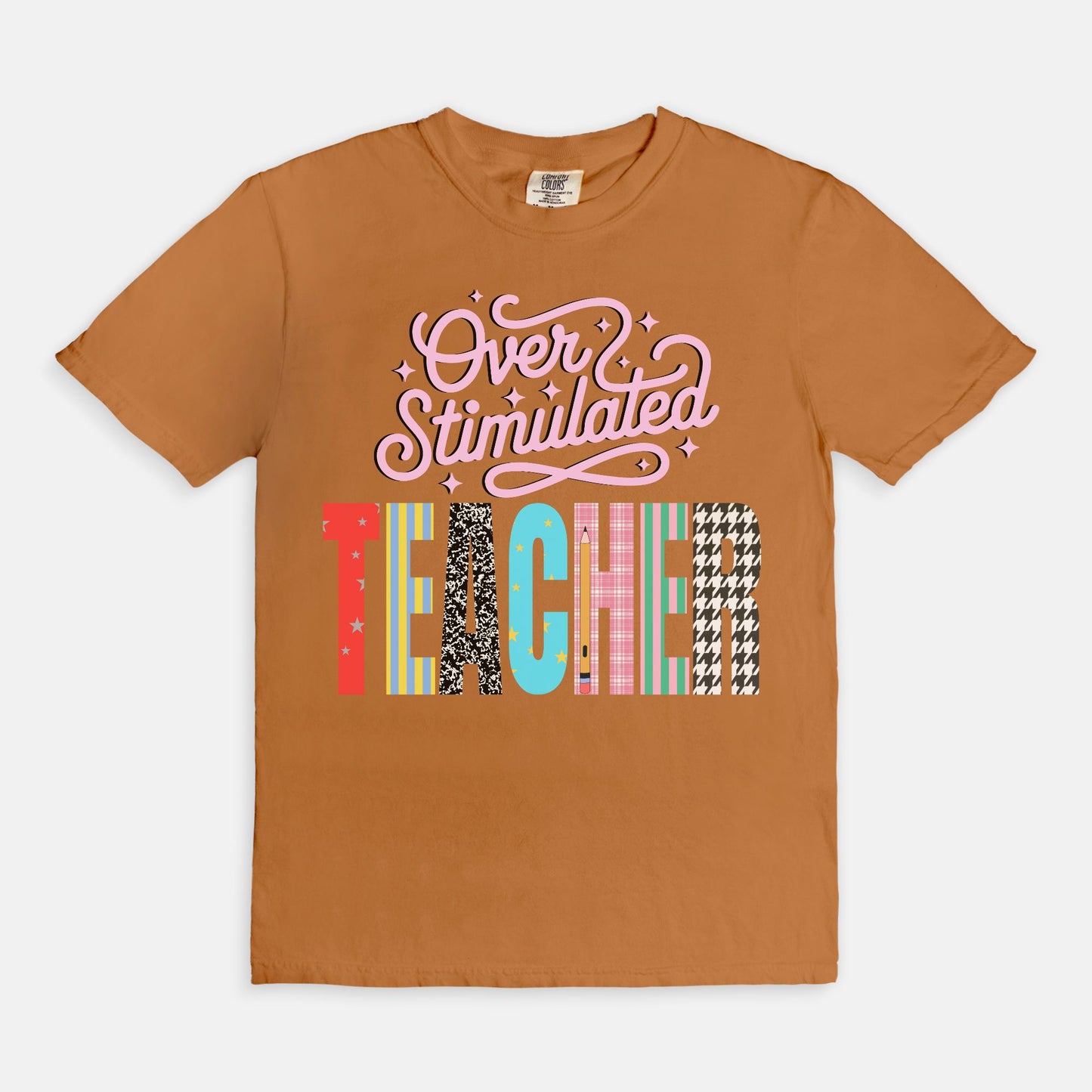 Overstimulated Teacher Tee
