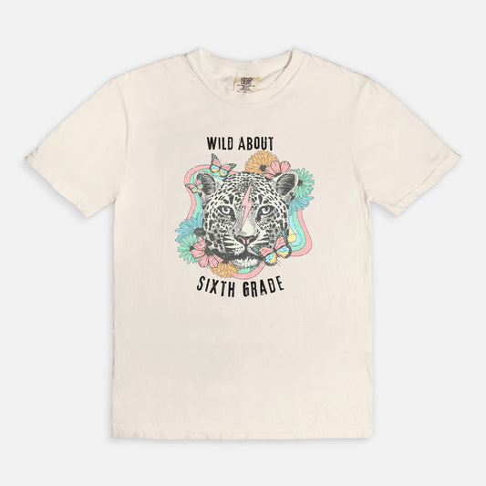 Wild About Sixth Grade Tee