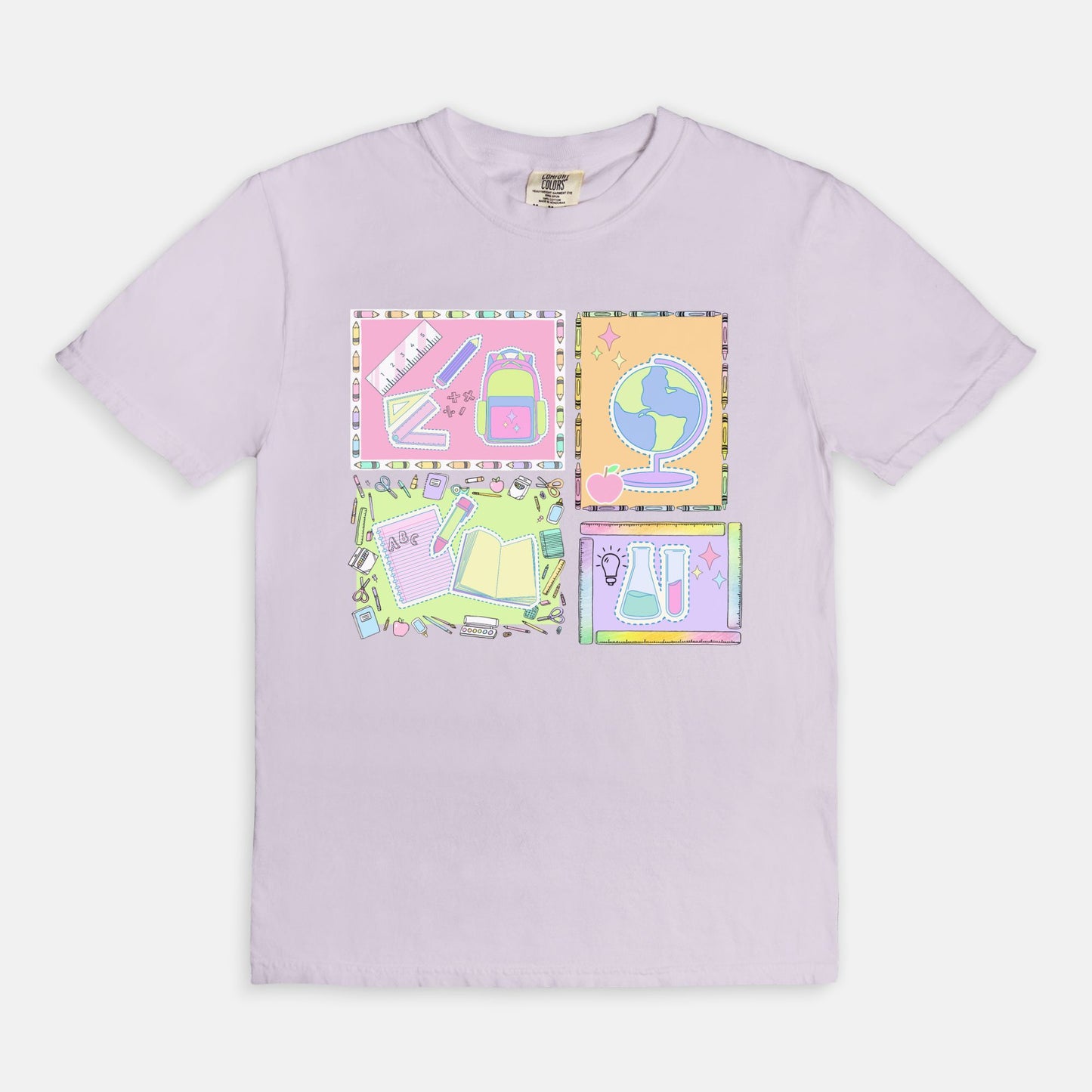 School Subjects Collage Tee