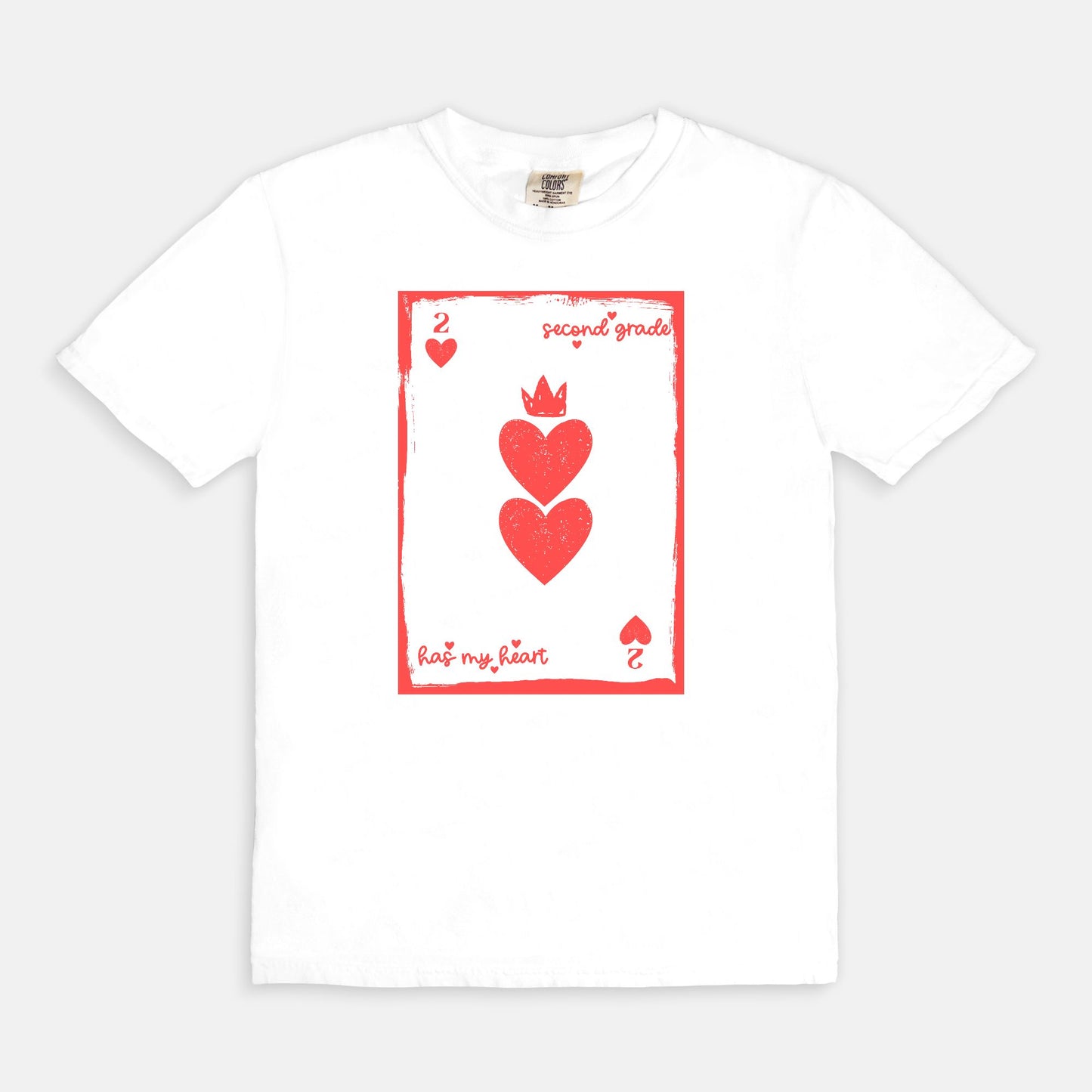 Second Grade Playing Card Tee