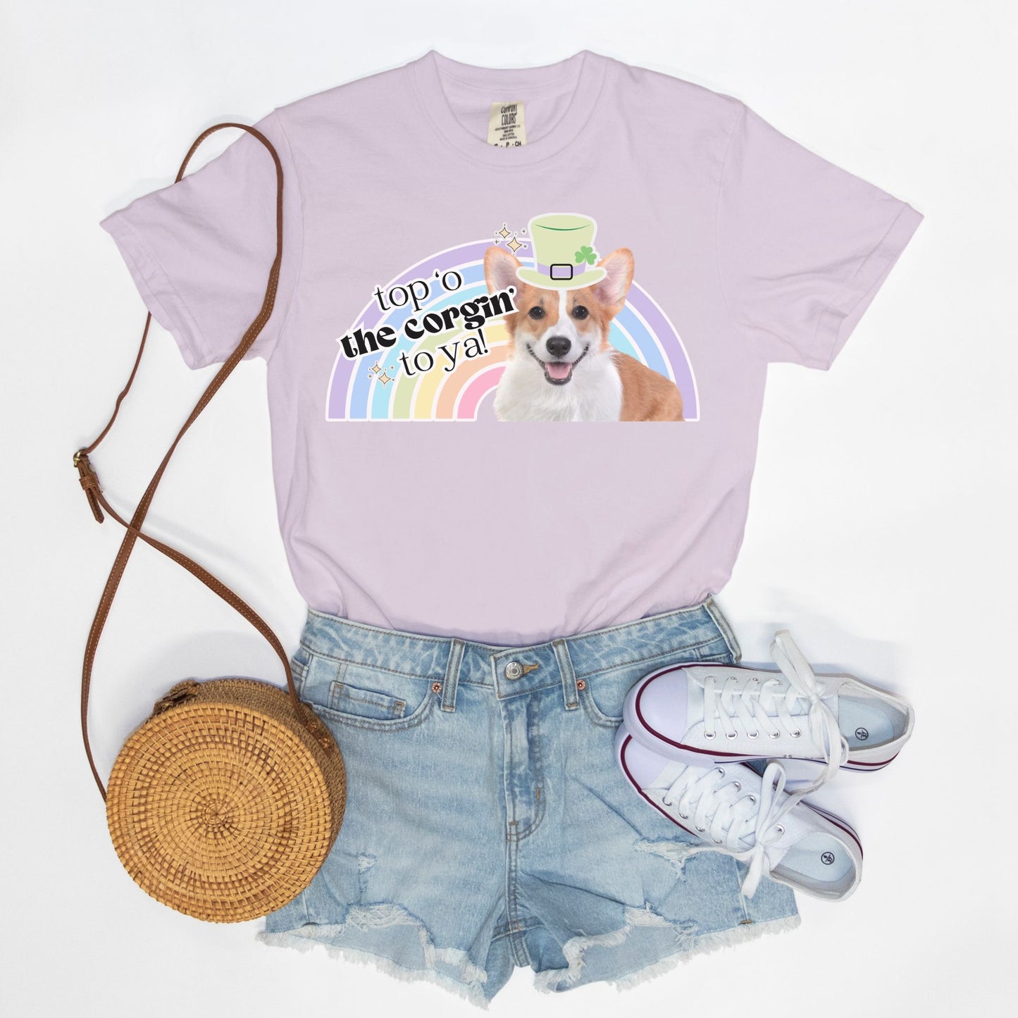 Corgi St. Patrick's Day Tee