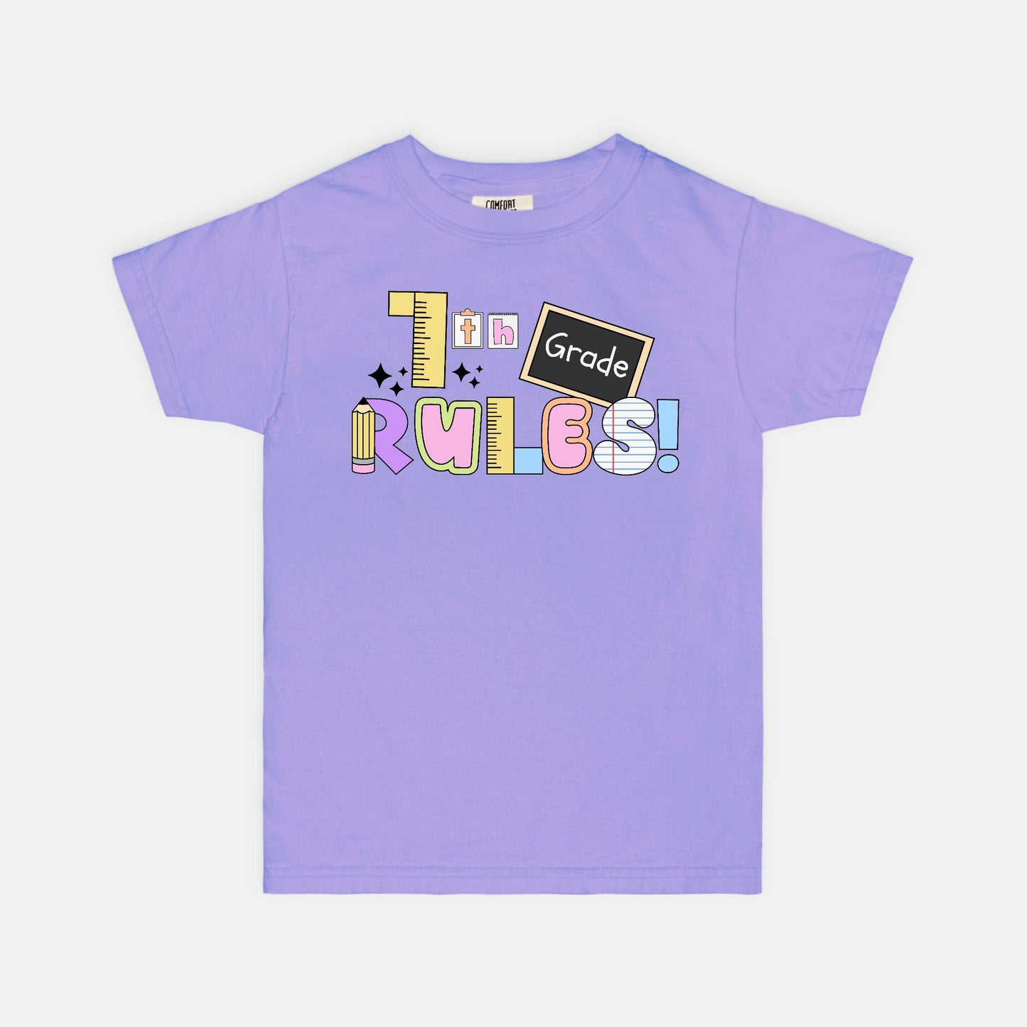 YOUTH 7th Grade Rules Ransom Tee