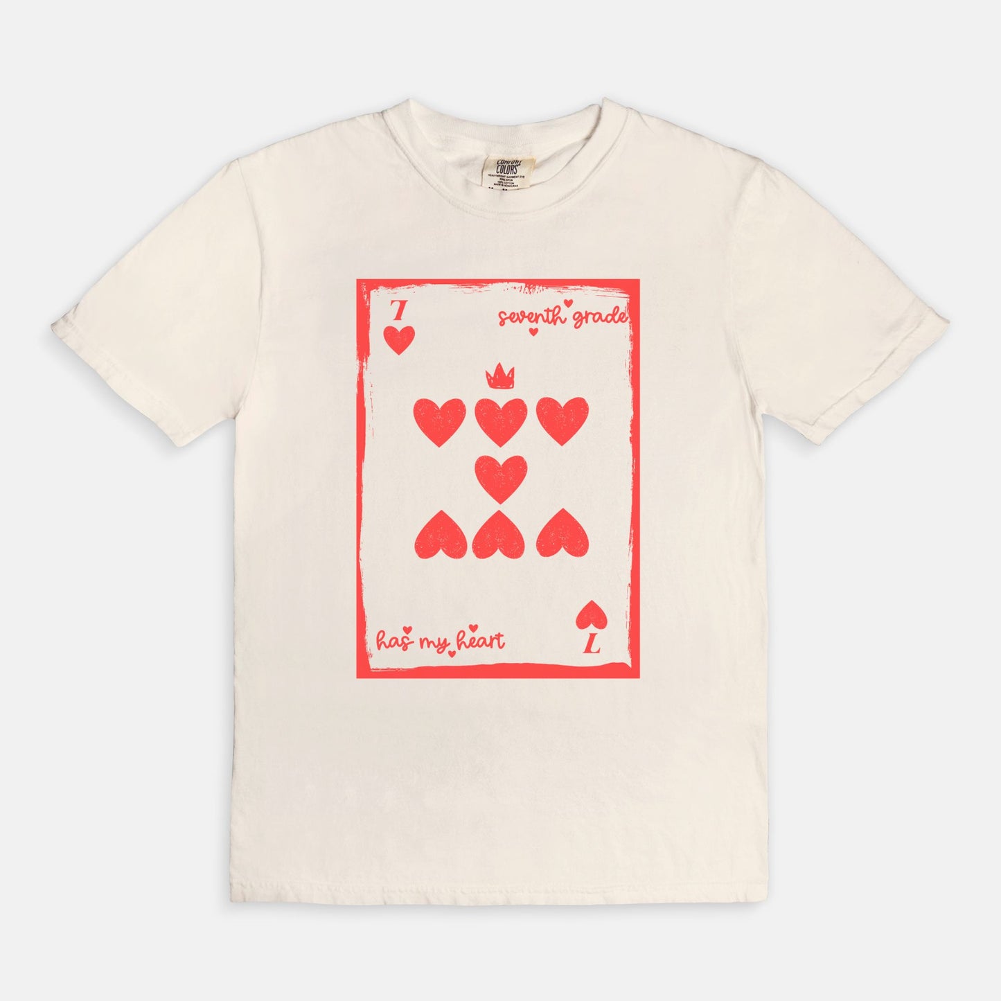 Seventh Grade Playing Card Tee