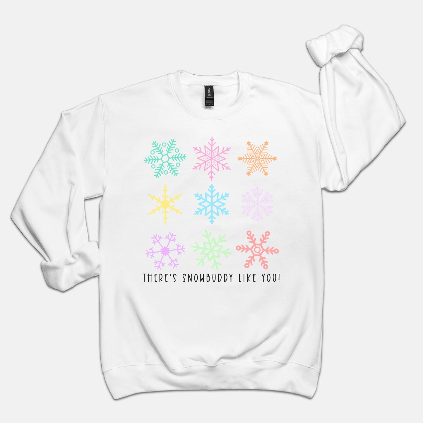 Snowflake Collage Crewneck Sweatshirt