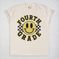 Hello Fourth Grade Retro Smiley Tee