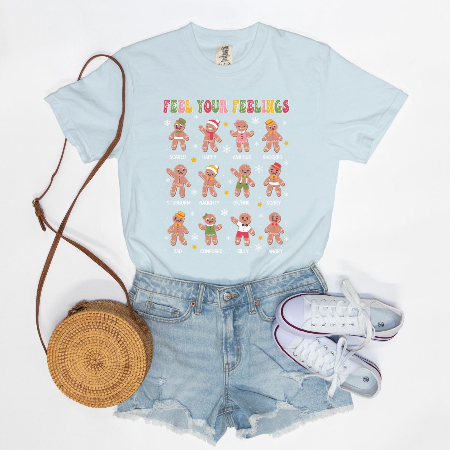 Feel Your Feelings Gingerbread Tee