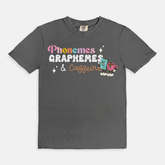 Phonemes, Graphemes, and Caffeine Tee