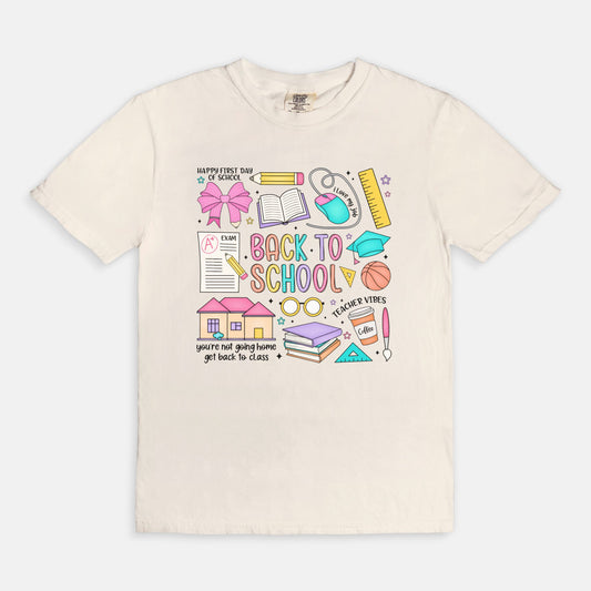 Back to School Collage Tee