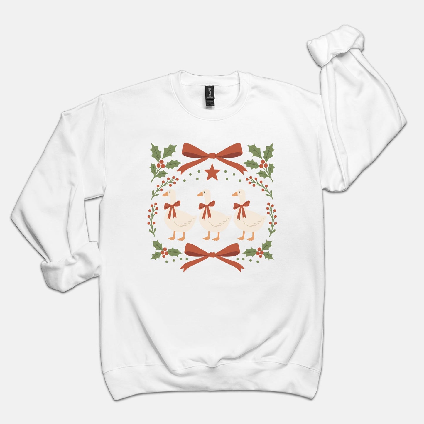 Christmas Goose Crewneck Sweatshirt
