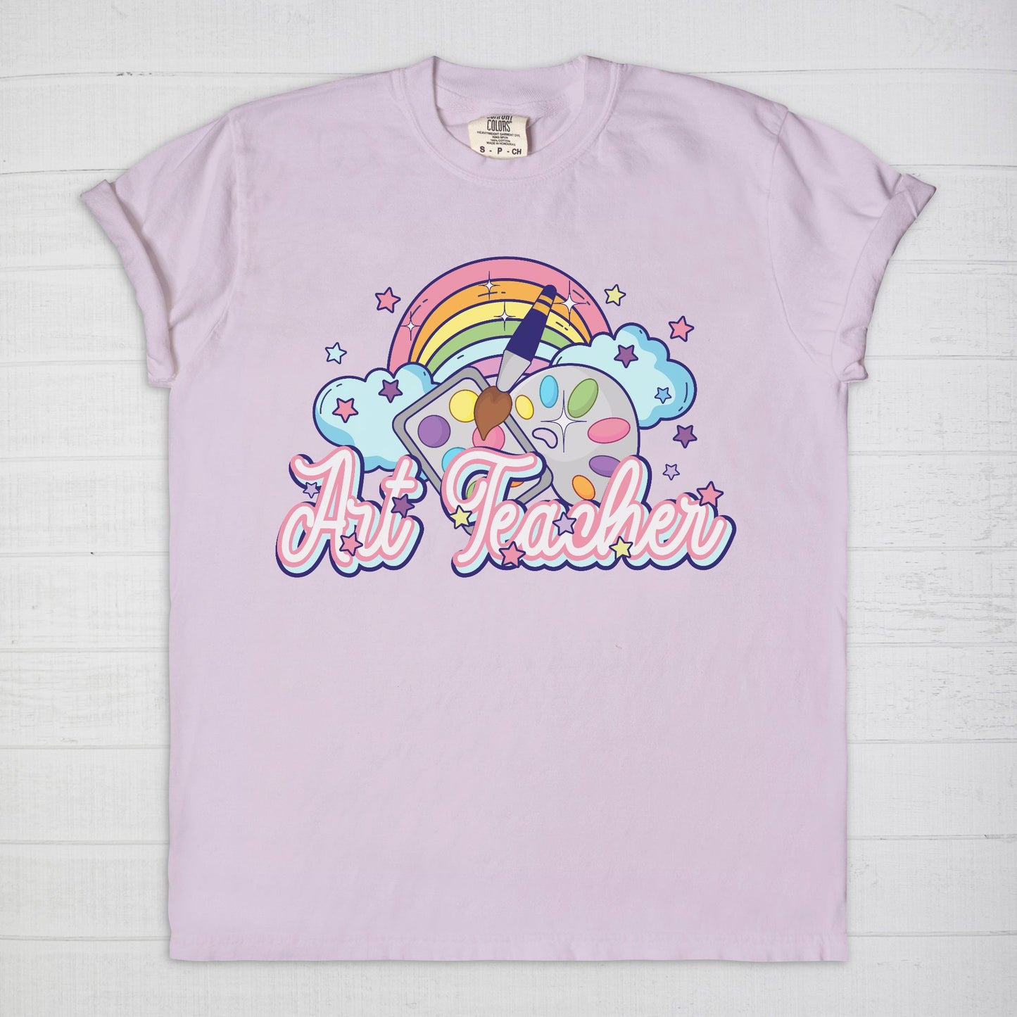 Art Teacher Rainbow Tee