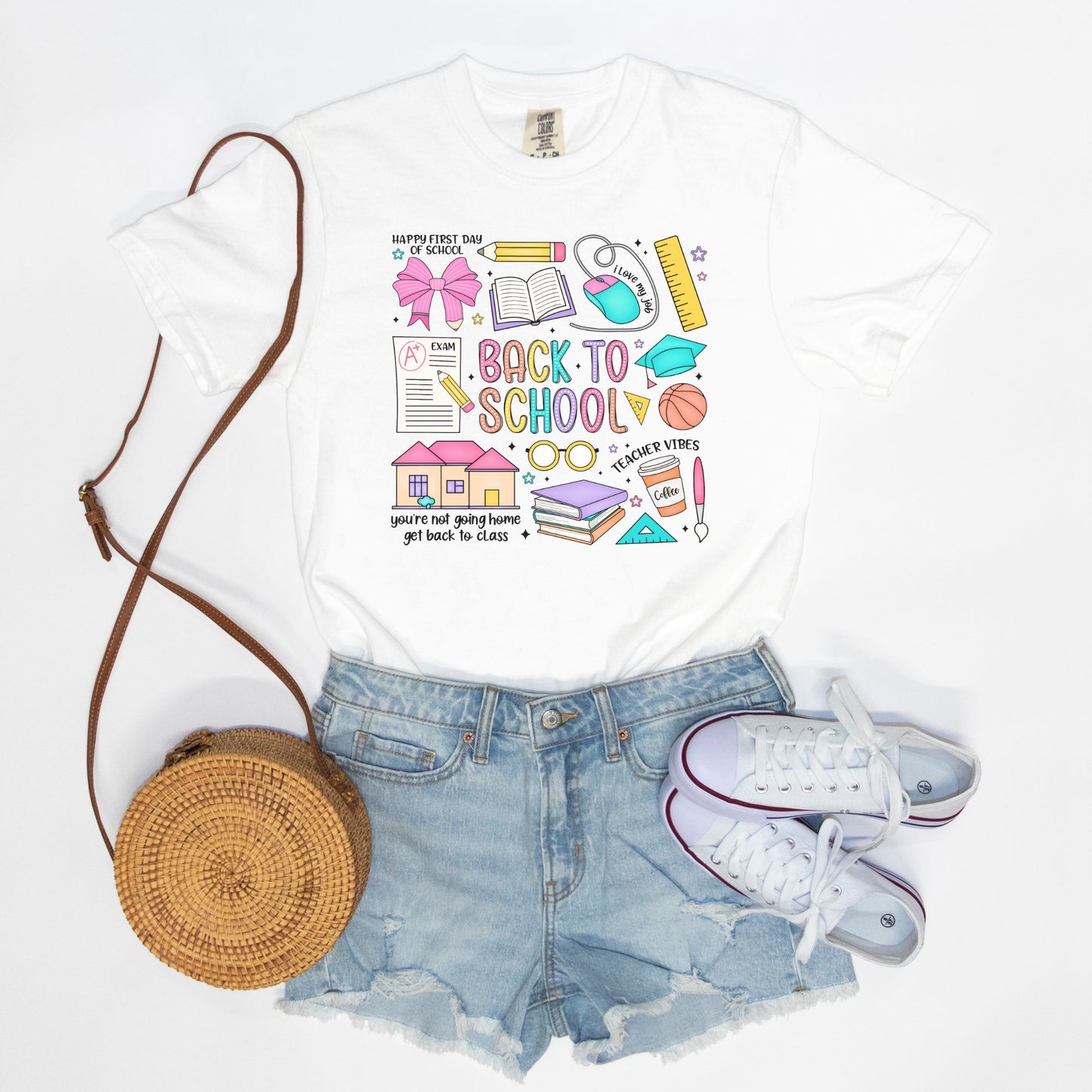 Back to School Collage Tee