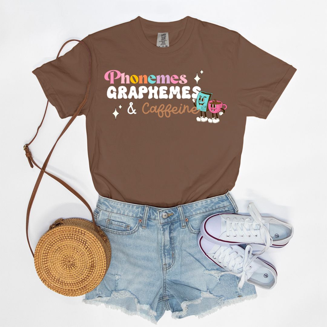 Phonemes, Graphemes, and Caffeine Tee