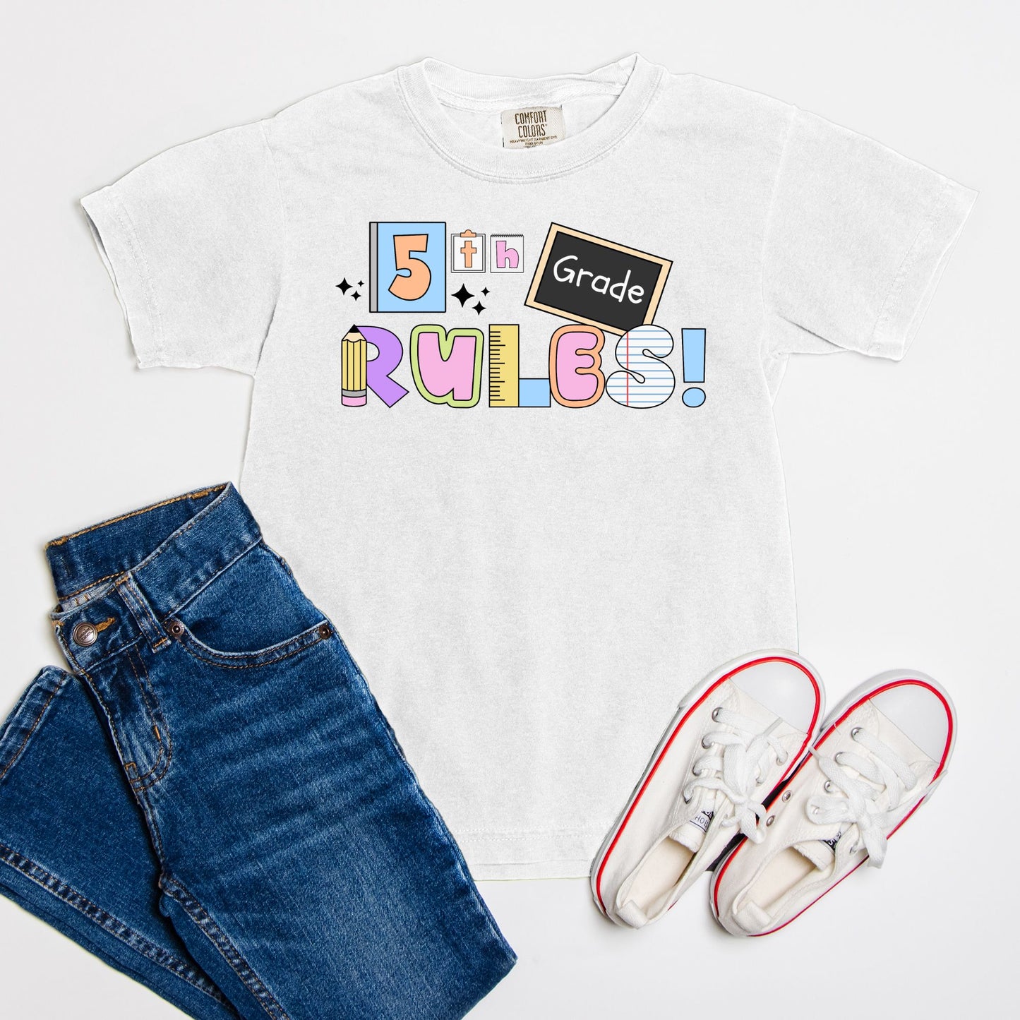 YOUTH 5th Grade Rules Ransom Tee