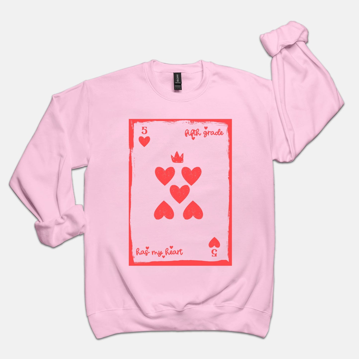 Fifth Grade Playing Card Sweatshirt