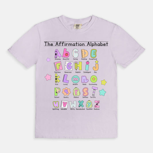 The Affirmation Alphabet Tee