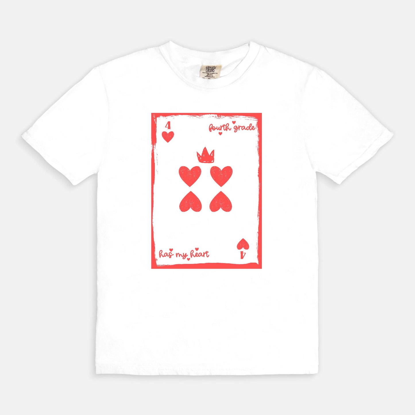 Fourth Grade Playing Card Tee