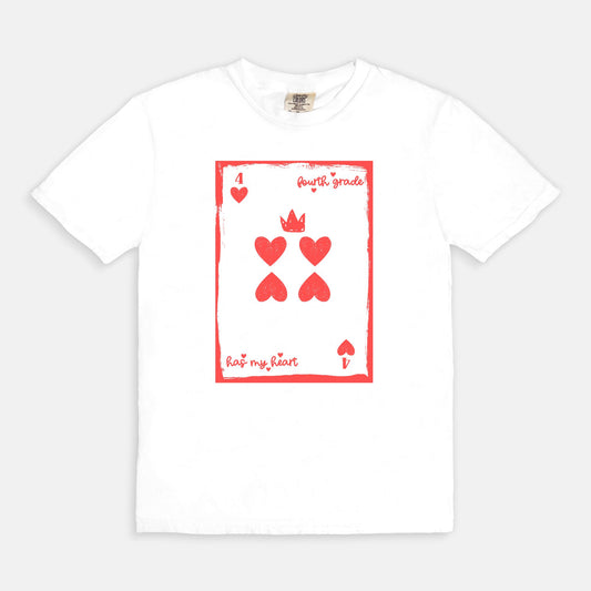 Fourth Grade Playing Card Tee