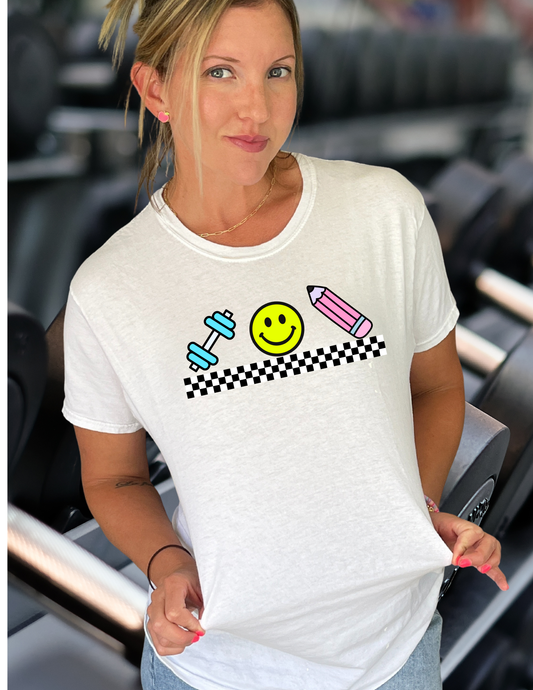 Happy Teacher Fit Tee