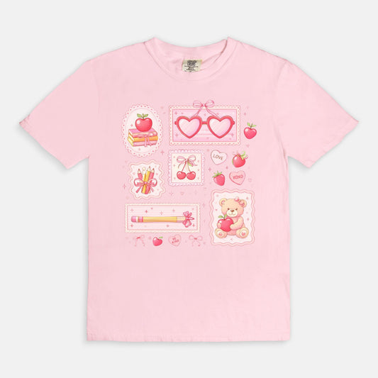 Coquette Valentine Collage Tee