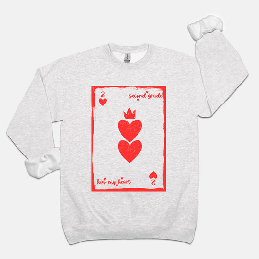 Second Grade Playing Card Sweatshirt