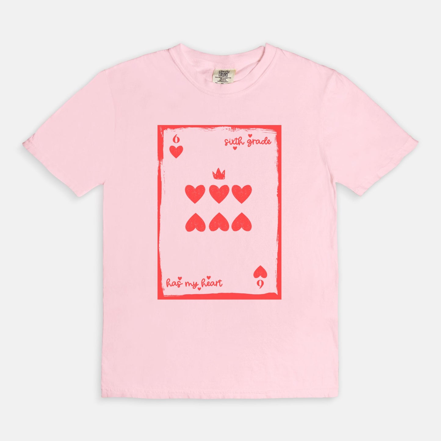 Sixth Grade Playing Card Tee