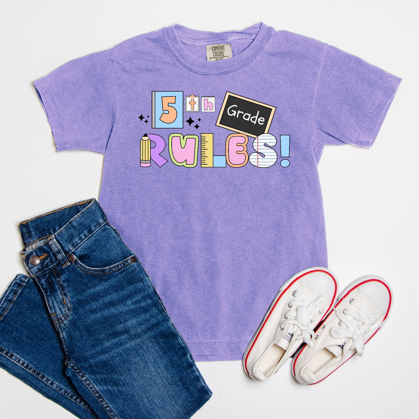 YOUTH 5th Grade Rules Ransom Tee