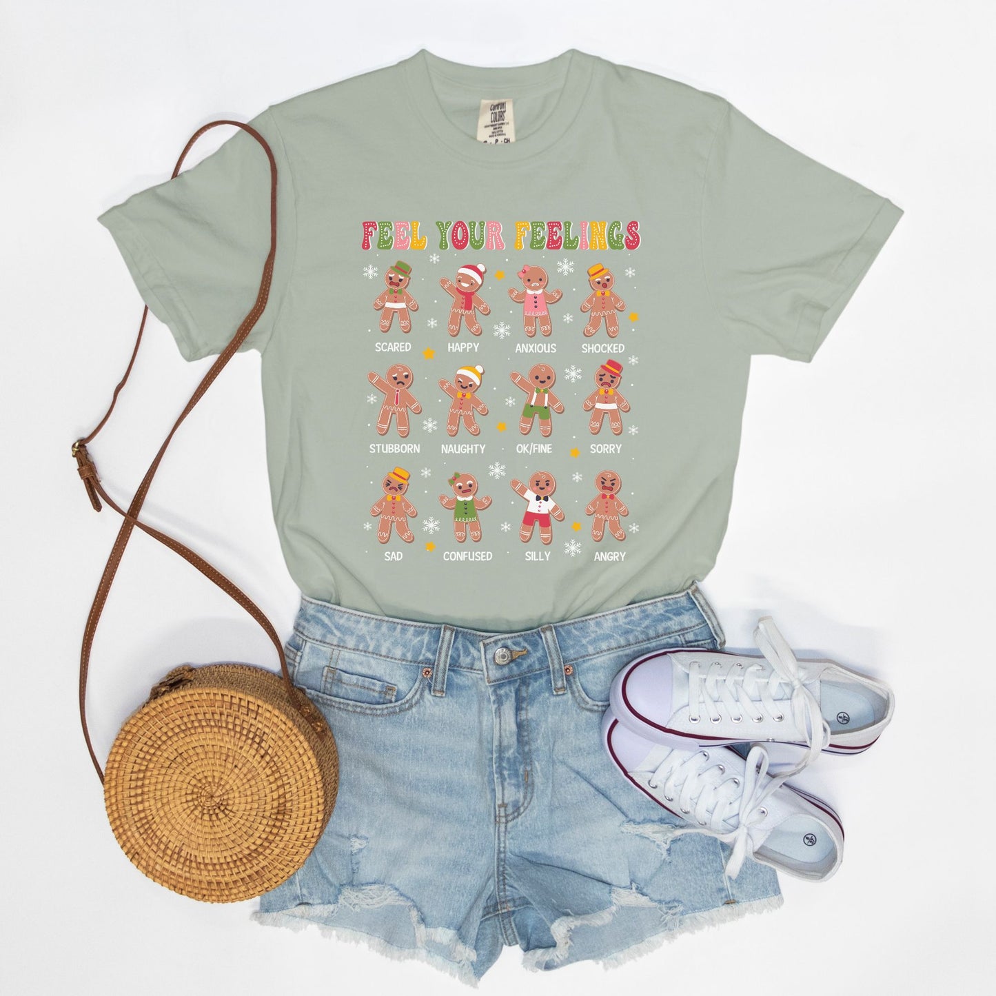 Feel Your Feelings Gingerbread Tee